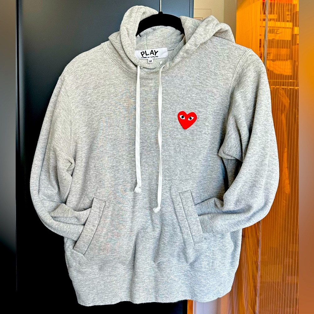 Comme des Garçons Play Grey Hoodie